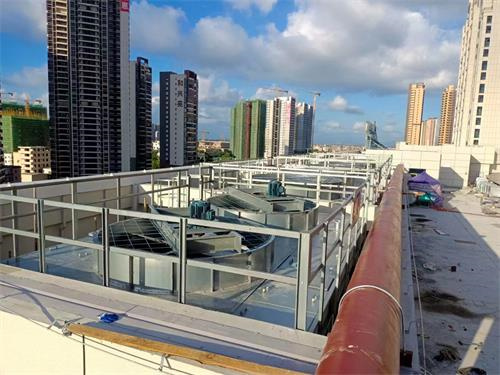 深圳龍崗電信大廈冷卻塔電機/風機/減速器/填料零星改造工程(深圳龍崗電信大廈。中午休息嗎)